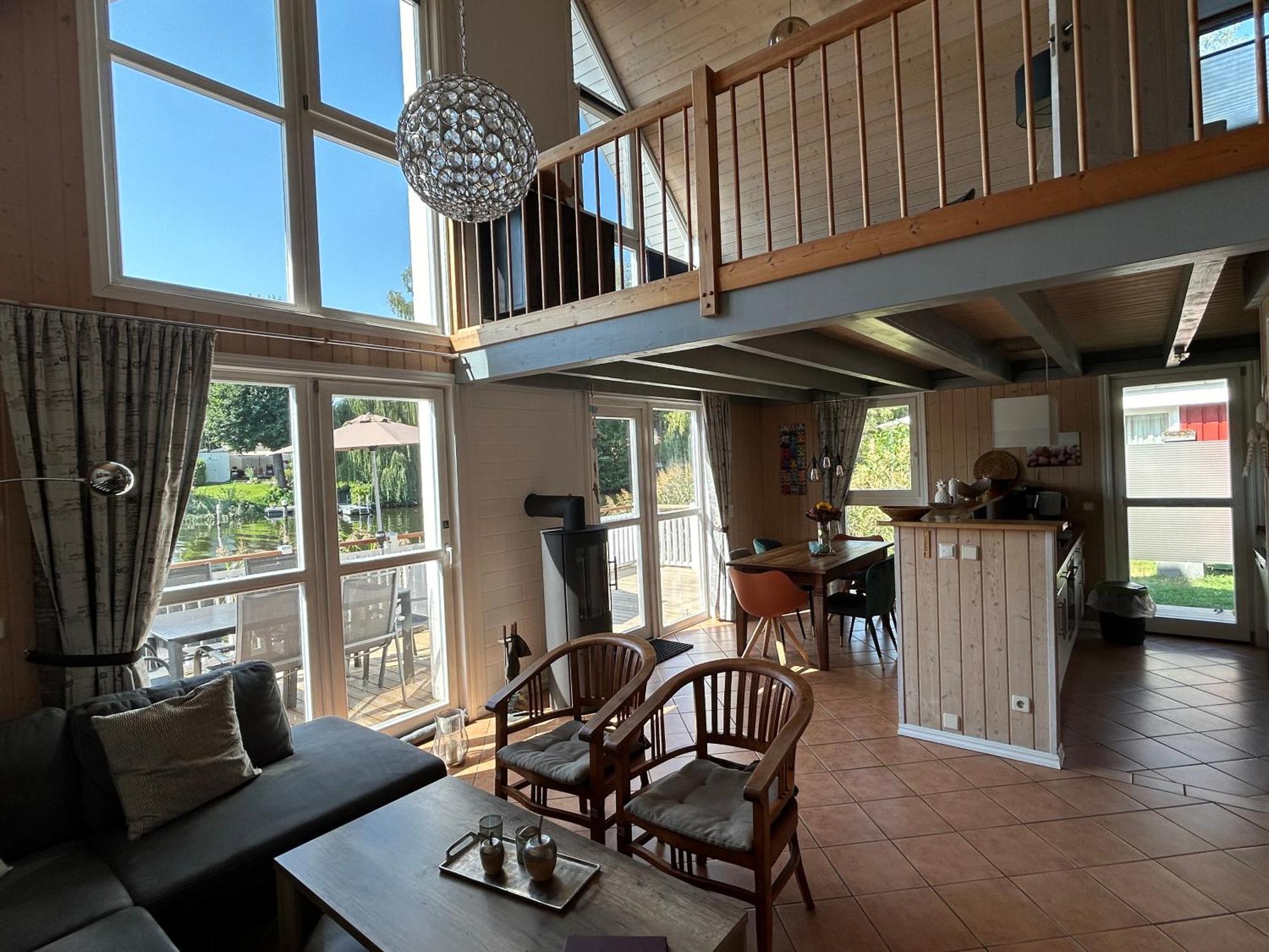 Ferienhaus Mit Wasserterrasse - Mit Sauna Und Kamin - Inklusive Nebenkosten Wendisch Rietz Exterior photo